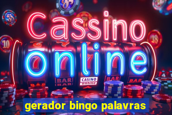 gerador bingo palavras